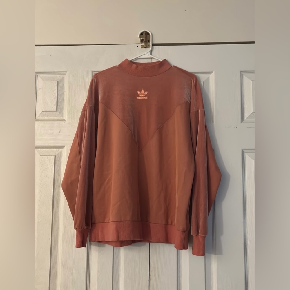 Adidas Velvet Vibes Boyfriend Sweatshirt Size Medium